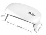 Uv vedl mini nehtové lampy hybridy gely most