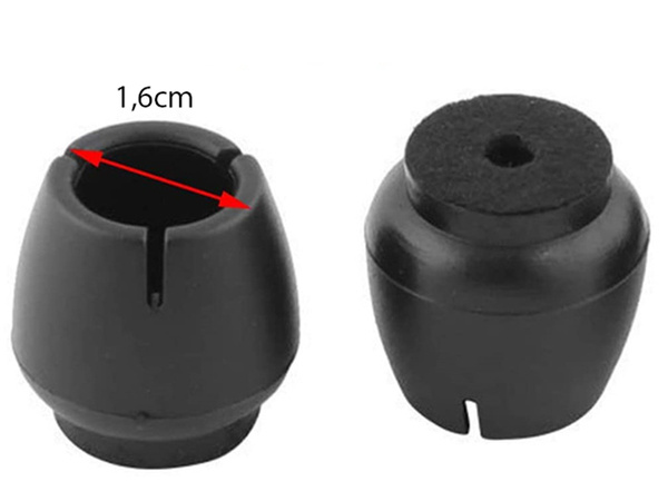 Capace pentru picioare de scaun pâslă 12-16mm negru 16pcs
