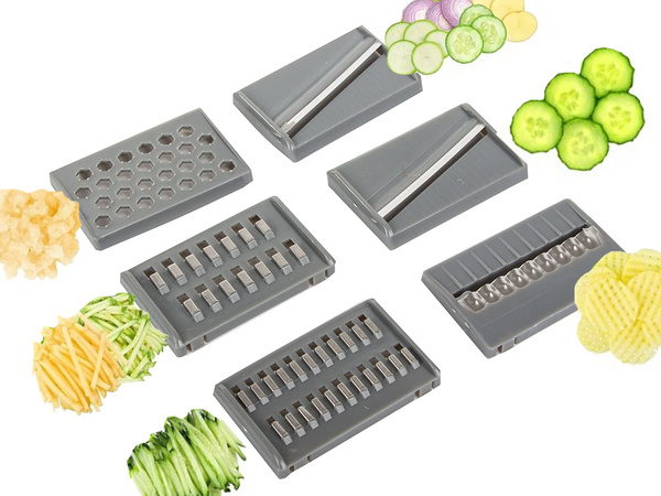 Szeletelő szeletelő zöldség- és gyümölcsreszelő hámozó 6 pengével