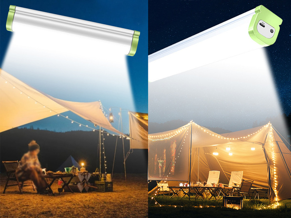 Lampe d'atelier à led avec crochet aimanté batterie rechargeable universelle powerbank