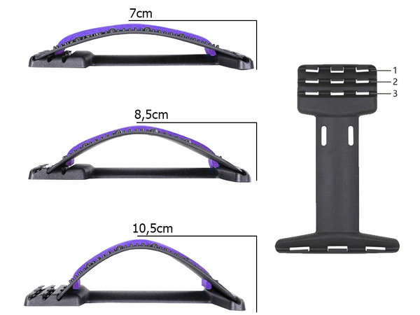 Appareil d'étirement du dos massage du dos support dorsal magique