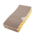Cardboard cat scratcher horizontal wave catnip