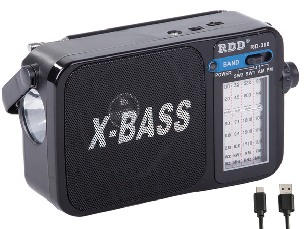 Kuchynské rádio prenosné stavebné batérie retro anténa ručné fm am