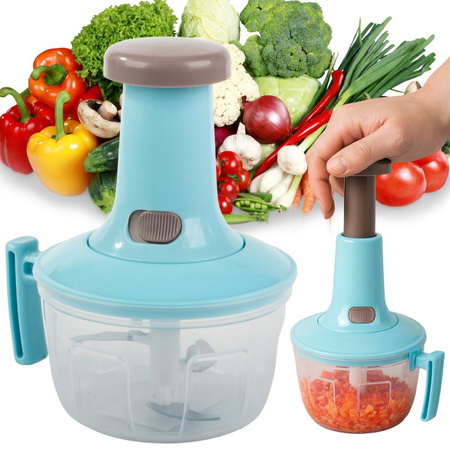 Cortador manual para verduras, frutas y carne mixer de cocina con agitador 2 en 1