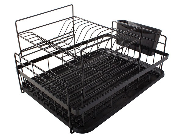 Double-deck drainer with tray