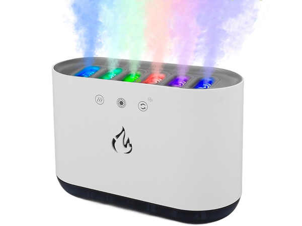 Compin zvlhčovač vzduchu difúzor viedol svetlo rgb aromaterapia 6 trysiek