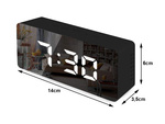 Led alarm clock led timer led mirror alarm date 4in1