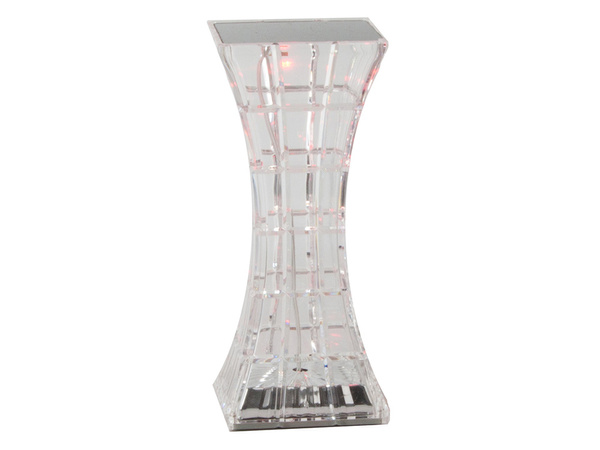 Krištáľová stolná lampa led rgb usb diaľkové ovládanie