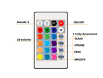 Taśma led smd 5050 rgb zestaw pilot 5m wodoodporna