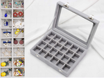 Cutie de bijuterii organizator display suede