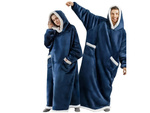 Sweatshirt chaud couverture large oversize épais doux capuche robe de chambre long xxl