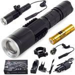 Lanternă tactică bailong usb led cree xm-l3-u3