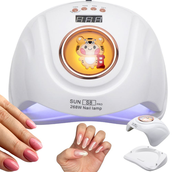 Uv led nail lamp for hybrid gels 268w 57 diode powerful dual led