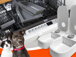 Comedero doble para perro gato dispensador automático de comida temporizador grande