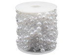 Perles de chandelier blanches perles de sapin de noël perles 8mm bobine 5m