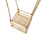 Balançoire de jardin pour enfants fauteuil à bascule garde-corps en bois pour jardin maison