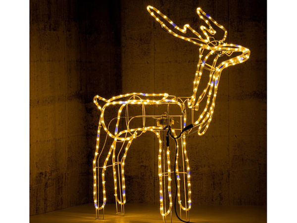 Luminous reindeer 216 led christmas decoration large garden with moving head
