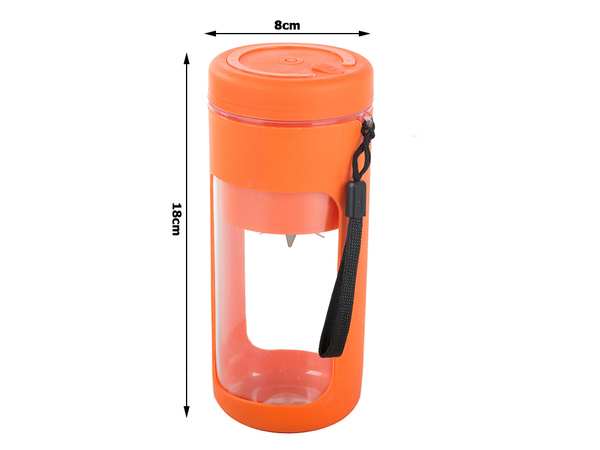 Hordozható USB-smoothie-keverő, vezeték nélküli jégaprító, nyakpánttal