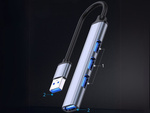 Usb 3.0 5gb/s splitter hub adapter station 4x usb 3.0 ports