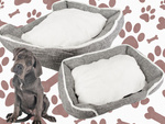 Hundebett weiches bequemes flauschiges bett mit kissen grösse xl