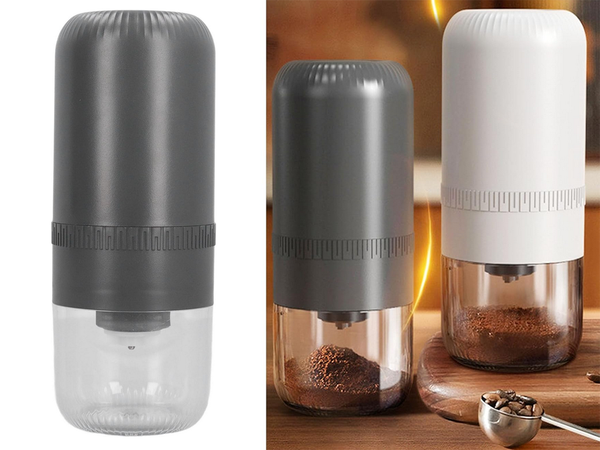 Mlýnek na zrnkovou kávu ořechy byliny silný elektrický usb espresso