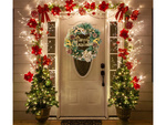 Guirnalda decorativa navideña decoración de pared decoración de puertas adornos navideños