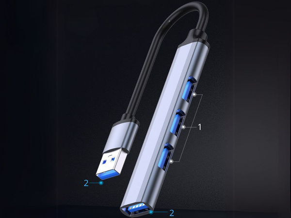 Usb 3.0 5gb/s splitter hub adapter station 4x usb 3.0 ports