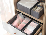 Organisateur textile vêtements boîte à chaussures tiroir gris