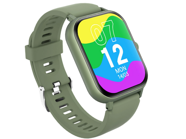 Smartwatch naiste meeste kummipaelaga spordikell Bluetooth kõned roheline