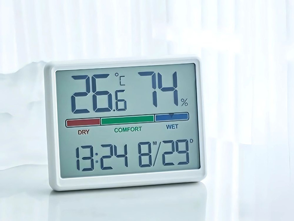 METEOROLOGICKÁ STANICE TEPLOMĚR VLHKOMĚR LCD HODINY DATUM VLHKOST TEPLOTA