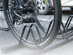 Suport pentru 3 biciclete serviciu de depozitare a bicicletelor bariere de parcare