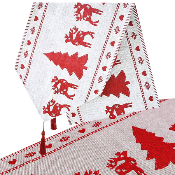 Kalėdų stalo bėgikas kalėdų staltiesė kalėdų išvakarės