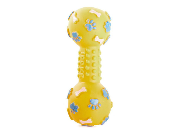 Jouet pour chien couineur chew rubber dumbbell bone