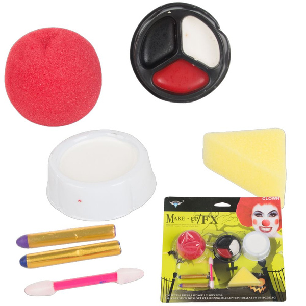 Sada na líčenie klaunský nos pre halloween make-up pre cosplay make-up