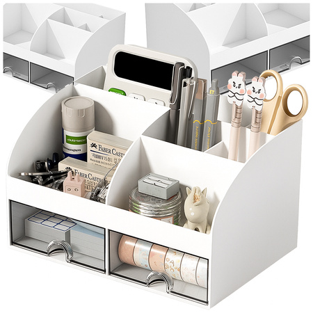 Desk organiser tray shelves for cosmetics small items drawers cabinet