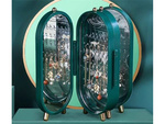 Organisateur de bijoux présentoir pliant miroir stand vert