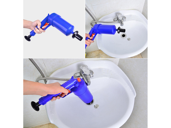 Pistolet déboucheur de canalisation taupe poussoir wc