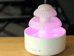 Zvlhčovač vzduchu difuzér led lampa aromaterapie fontána bezdrátové