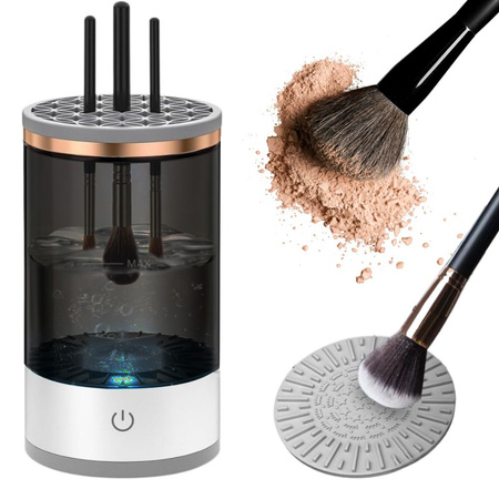 Lavador soporte para limpiar, lavar y secar pinceles y esponjas cosméticas usb