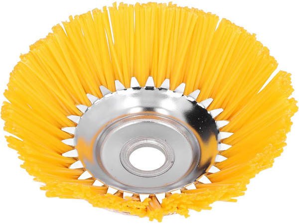 Cutting brush for cobblestone cleaning nylon brush 200mm