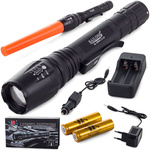 Bailong led-tuled taskulamp cree taktikaline zoom xm-l3-u3