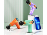 Mini pistola de masaje potente pistola de masaje portátil + 4 puntas