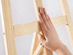 Grand chevalet de peinture en bois pour enfants et adultes