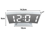 Elektronska digitalna led ura zbudilka termometer stoječe zrcalo usb pomnilnik