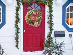 Guirnalda decorativa navideña decoración de pared decoración de puertas adornos navideños