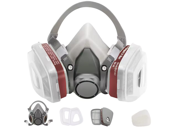 MASQUE DE PEINTURE DEMI-MASQUE DE PROTECTION ANTI-POUSSIÈRE FILTRES CARTOUCHES 6200