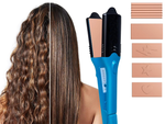 Lisseur de cheveux guide d'ondes plaques interchangeables pour le contrôle de la température