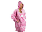 Teplá mikina oversize deka xxl 2v1 hrubý fleece