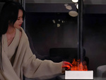 Led usb ultrasonic levegőpárásító flame aromaterápiás diffúzor