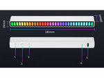 Usb led sound response multicolore neon strip rgb led blinking battery